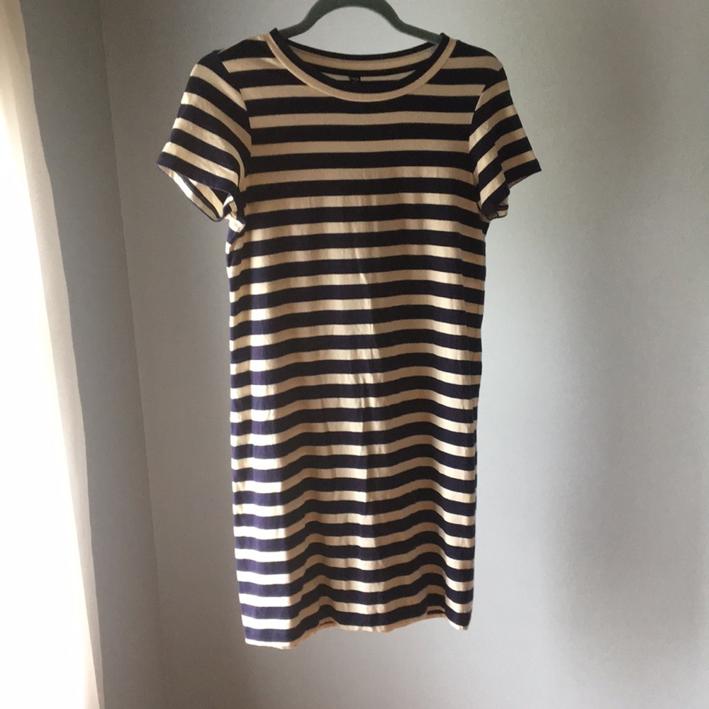 Uniqlo striped cotton T-shirt dress